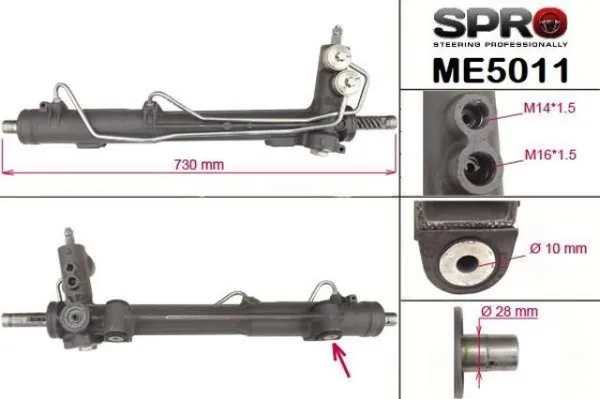 Listwa kierownicza (maglownica) ME211R MSG Rebuilding