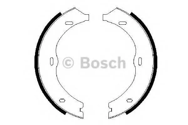 Klocki hamulca ręcznego 986487718 Bosch