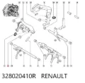 Tuleja mechanizmu zmiany biegów Renault Megane LV