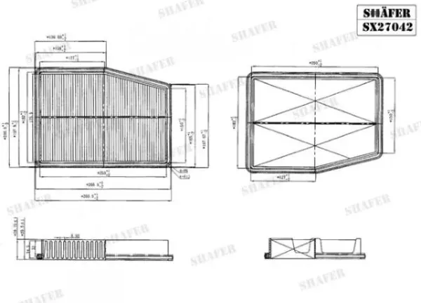 Filtr powietrza SX27042 Shafer