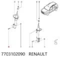 Śruba do mocowania amortyzatora tylnego Renault DUSTER HM