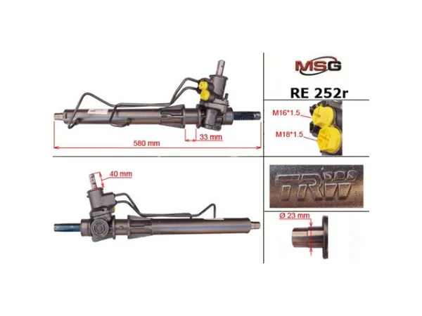 Listwa kierownicza (maglownica) RE252R MSG Rebuilding