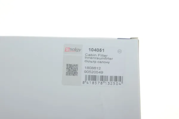 Filtr kabiny 104051 Solgy