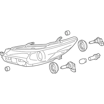 Reflektor prawy 8111006C70 Toyota
