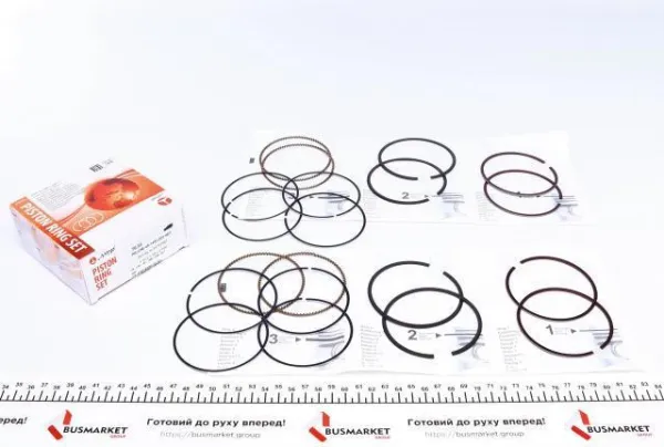 Zestaw pierścieni tłokowych do silnika, STD PRCHE491405000SET AMP/Paradowscy
