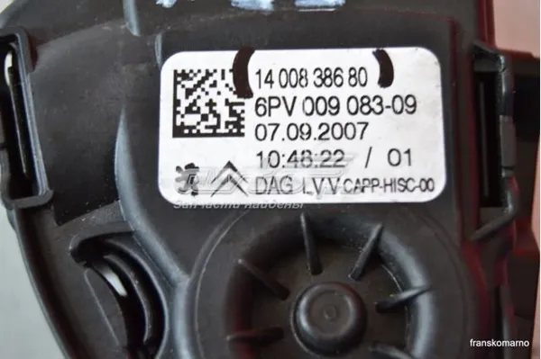 Pedał przyspieszenia (gazu) 1400838680 Fiat/Alfa/Lancia