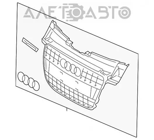 Atrapa chłodnicy 8K0853651GT94 VAG