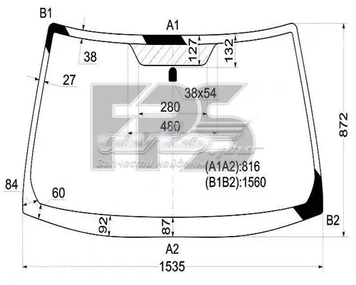 Szyba przednia GS3006D12 FPS