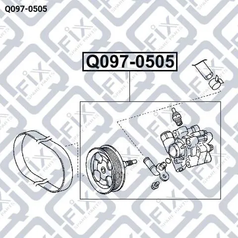 Pompa wspomagania hydraulicznego kierownicy Q0970505 Q-fix