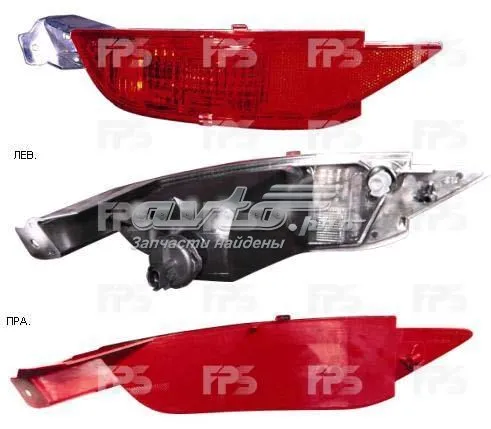 Lampa odblaskowa zderzaka tylnego prawa FP2810F4P FPS