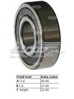 Łożysko alternatora MGX1390 Mahle Original