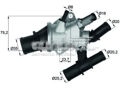 Obudowa termostatu TH24888G1 Gates