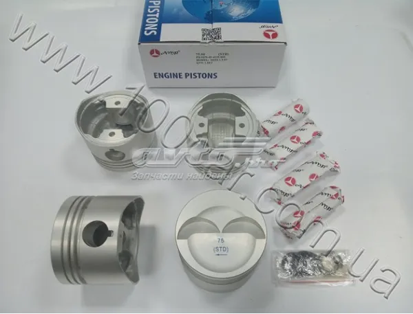 Tłok, komplet do jednego cylindru, STD PXSEN4F4125000 AMP/Paradowscy