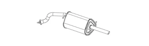 Tłumik, tylna część 279663 Bosal