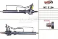 Listwa kierownicza (maglownica) Nissan Primera P10
