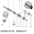 Koło zębate 5. biegu napędzające Renault Clio SB0