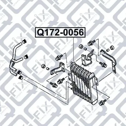 Chłodnica automatycznej/mechanicznej skrzyni biegów Q1720056 Q-fix