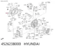 Uszczelniacz automatycznej/mechanicznej skrzyni biegów (wał-koła zębate) Hyundai Accent SB