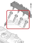 Końcówka świecy zapłonowej Citroen Xsara N68