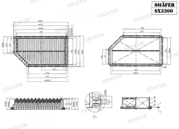 Filtr powietrza SX3300 Shafer