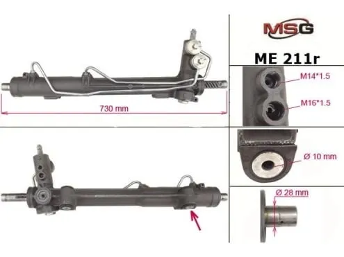 Listwa kierownicza (maglownica) ME211R MSG Rebuilding