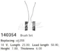 Szczotka alternatora Mitsubishi Canter FE5, FE6