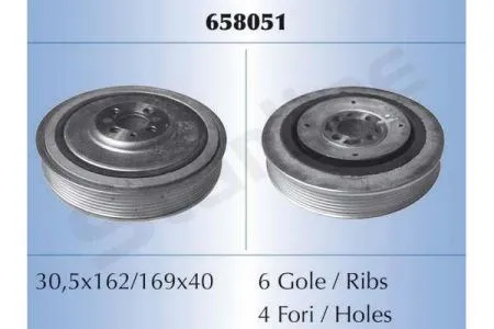 Koło pasowe wału korbowego RS658051 Starline