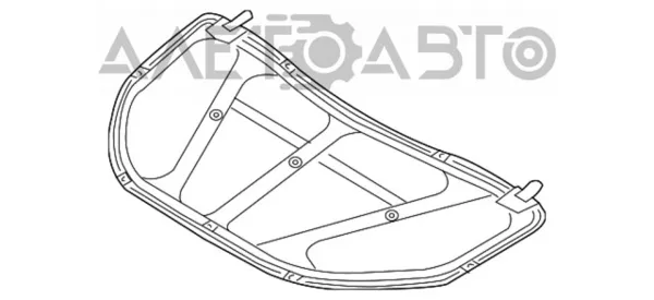 Wygluszenie maski Mazda CX-9 TC