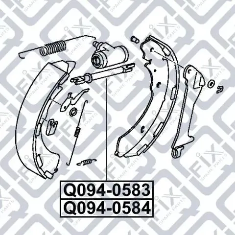 Samoregulator szczęk hamulcowych (zestaw naprawczy) Q0940583 Q-fix