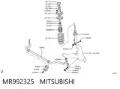 Osłona amortyzatora przedniego Mitsubishi Pajero KH