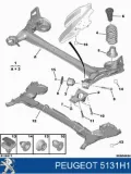 Silentblock tylnej belki Citroen Berlingo B9
