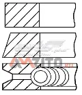 Pierścienie tłokowe na 1 cylinder, STD. Mitsubishi Lancer C6A, C7A