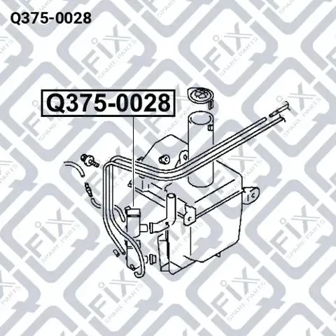 Pompka spryskiwacza szyby przedniej Q3750028 Q-fix