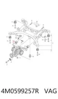 Silentblock tylnej belki Audi Q7 4MB, 4MG, 4MQ