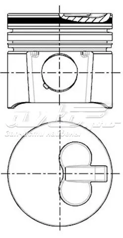 Tłok, komplet do jednego cylindru, STD Ford Sierra I