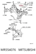 Silentblock tylnej belki Mitsubishi Pajero V90