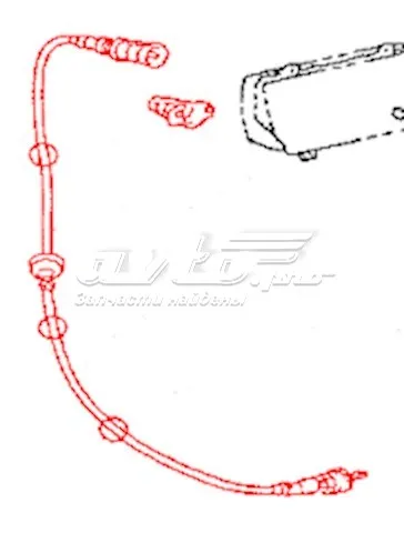 Linka prędkościomierza Toyota Hiace III