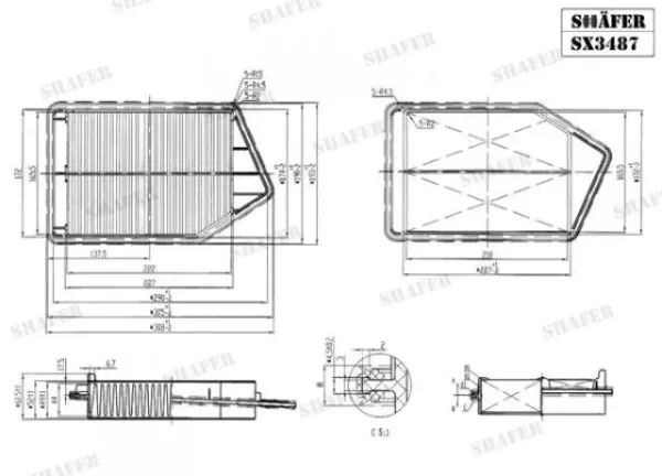 Filtr powietrza SX3487 Shafer