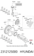 Koło zębate walcowe napędu wałka rozrządu Hyundai Tucson TM