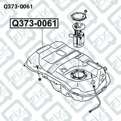 Zbiornik paliwa Q3730061 Q-fix
