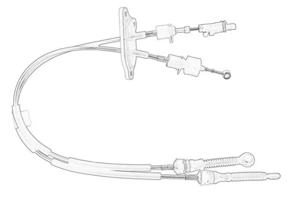 Linka dźwigni zmiany biegów podwójna 46339717 Fiat/Alfa/Lancia