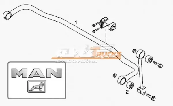 Stabilizator przedni MAN TGL I