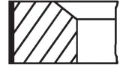 Pierścienie tłokowe na 1 cylinder, STD. Land Rover Range Rover L405