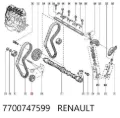 Koło zębate walcowe napędu wałka rozrządu Renault Clio LB0, LB1, LB2