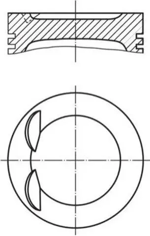 Tłok, komplet do jednego cylindru, STD 028PI00134000 Mahle Original