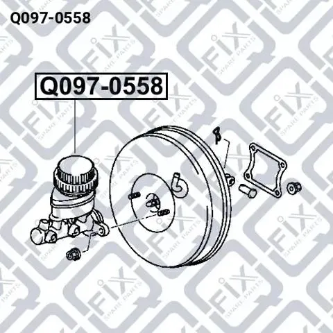 Główny cylinder hamulców Q0970558 Q-fix