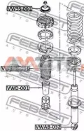 Silentblock amortyzatora tylnego Volkswagen Touareg 7LA, 7L6, 7L7