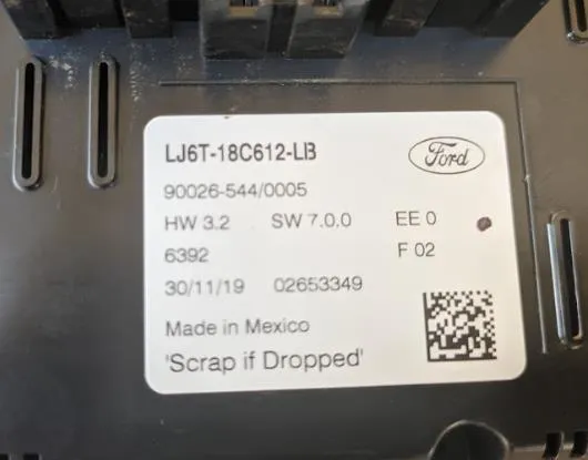 Sterownik trybów ogrzewania/klimatyzacji Ford Escape III